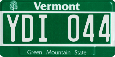 VT license plate YDI044