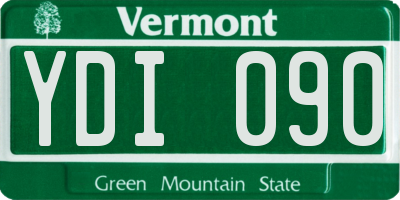 VT license plate YDI090