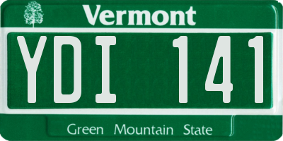 VT license plate YDI141