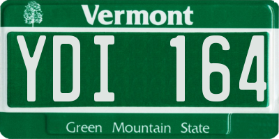 VT license plate YDI164