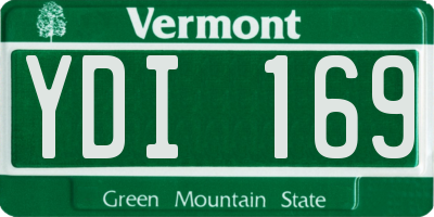 VT license plate YDI169