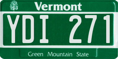 VT license plate YDI271