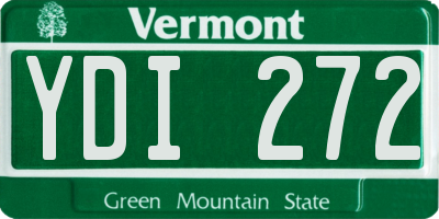 VT license plate YDI272