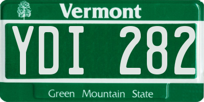 VT license plate YDI282