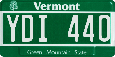 VT license plate YDI440