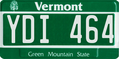 VT license plate YDI464