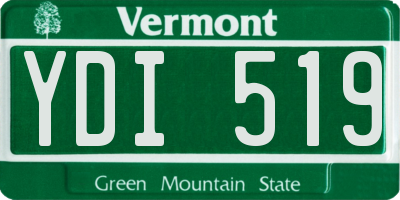 VT license plate YDI519