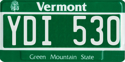 VT license plate YDI530