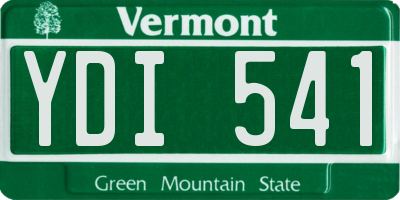 VT license plate YDI541