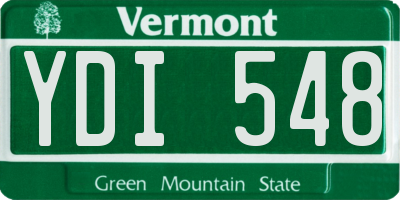 VT license plate YDI548