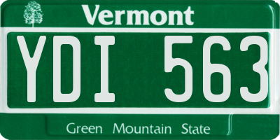 VT license plate YDI563