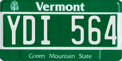 VT license plate YDI564