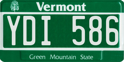 VT license plate YDI586