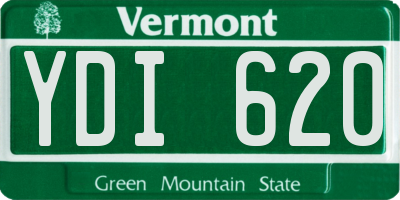 VT license plate YDI620