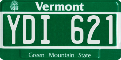 VT license plate YDI621
