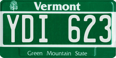 VT license plate YDI623