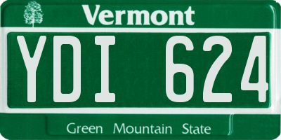 VT license plate YDI624