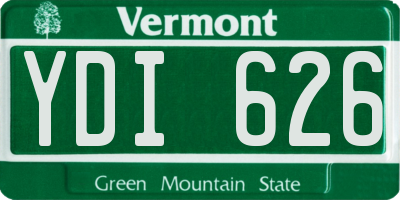 VT license plate YDI626