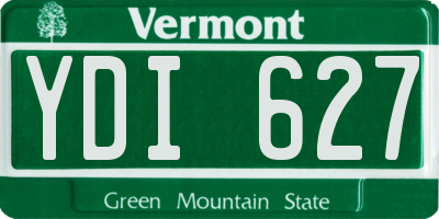 VT license plate YDI627