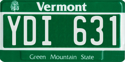 VT license plate YDI631