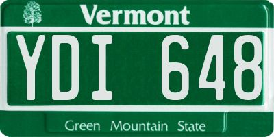 VT license plate YDI648