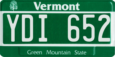 VT license plate YDI652