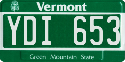 VT license plate YDI653