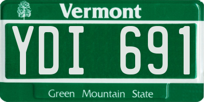 VT license plate YDI691