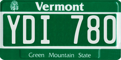 VT license plate YDI780