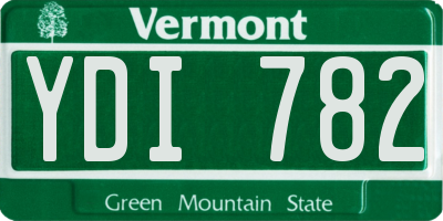 VT license plate YDI782