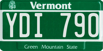 VT license plate YDI790