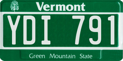 VT license plate YDI791