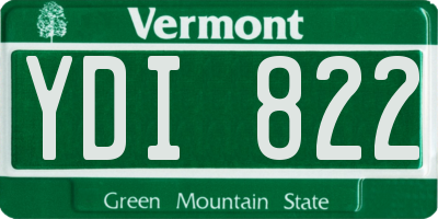 VT license plate YDI822