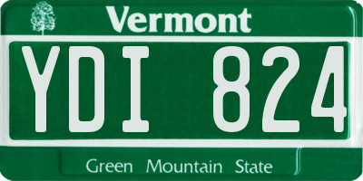 VT license plate YDI824