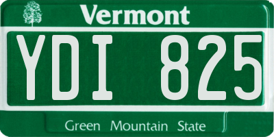 VT license plate YDI825