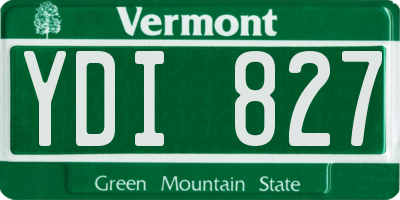 VT license plate YDI827