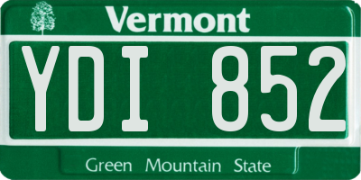 VT license plate YDI852