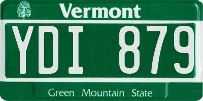 VT license plate YDI879