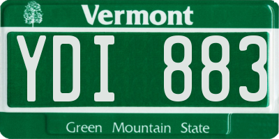 VT license plate YDI883