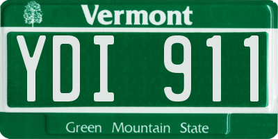VT license plate YDI911