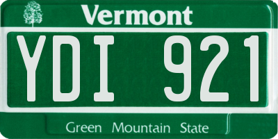 VT license plate YDI921