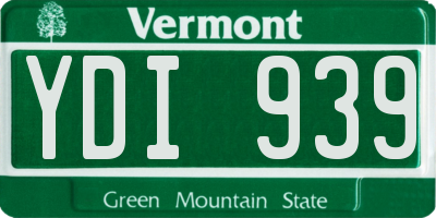 VT license plate YDI939