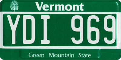 VT license plate YDI969