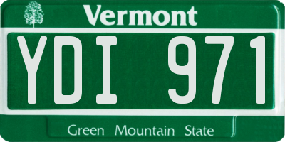 VT license plate YDI971