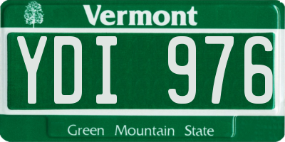 VT license plate YDI976