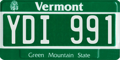 VT license plate YDI991