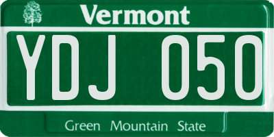 VT license plate YDJ050