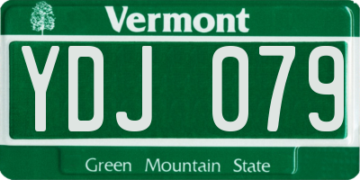 VT license plate YDJ079