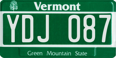 VT license plate YDJ087