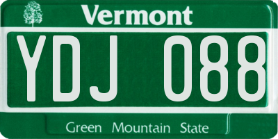 VT license plate YDJ088